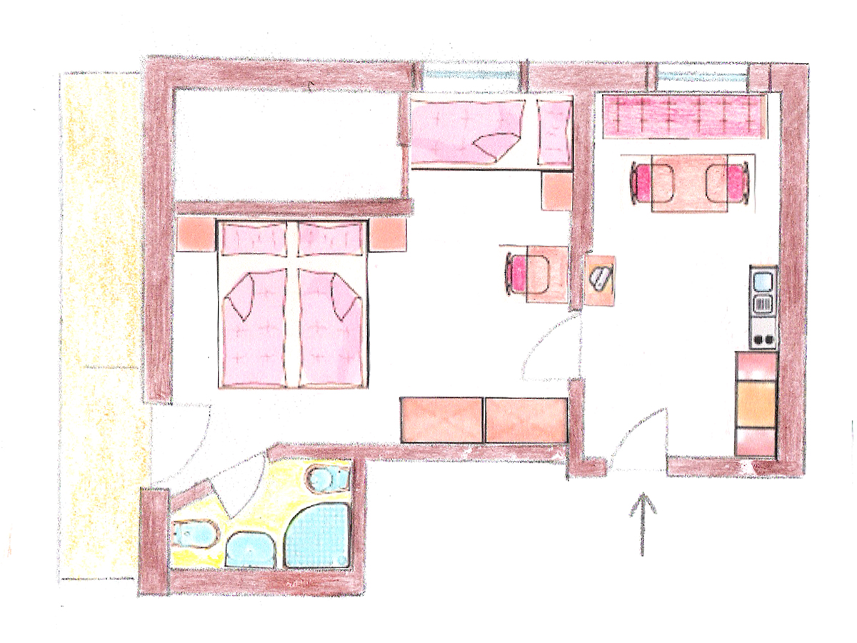 <p><strong>Apartament Rosa Alpina</strong></p> 9