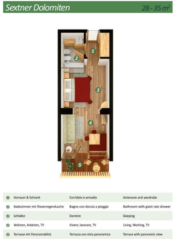 <p><strong>Pokój Dolomites of Sesto</strong></p> 6
