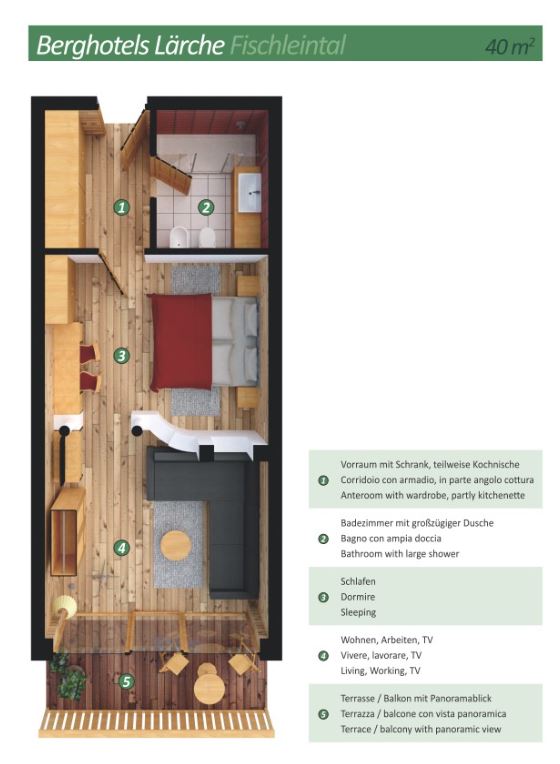 <p><strong>Apartament Larch Studio</strong></p> 6